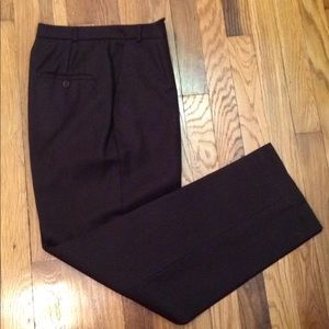 Chocolate brown 100% wool pants